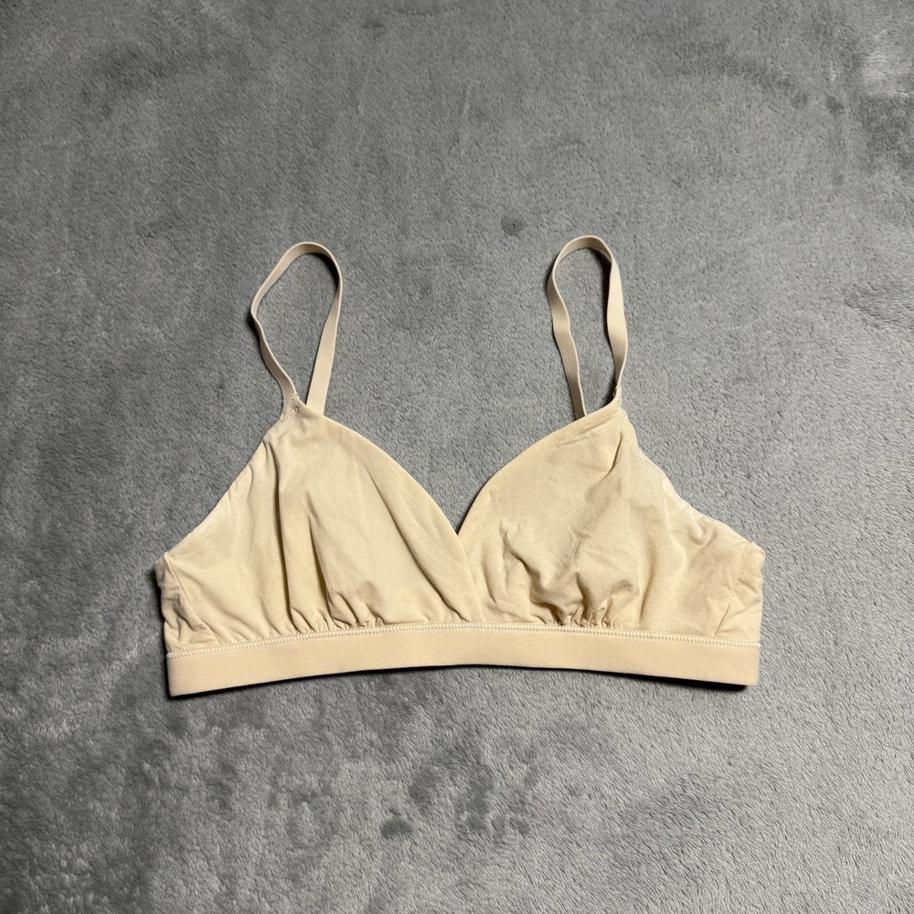 Skims Fits‎ Everybody Crossover Bralette Bra Beige Size XS Comfort Lounge